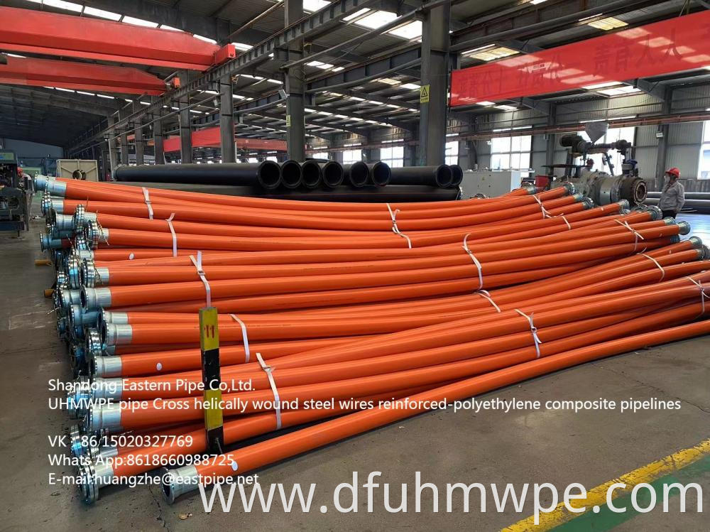 Cross Helically Wound Steel Wires Reinforced Polyethylene Composite Pipe